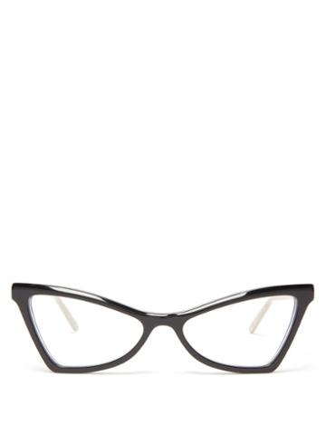 Matchesfashion.com Marni - Spy Cat-eye Acetate Glasses - Womens - Black