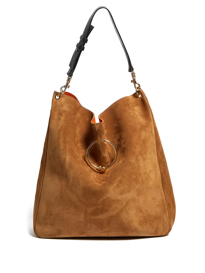 J.w.anderson Pierce Large Suede Shoulder Bag