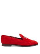 Tod's T-bar Quilted-suede Loafer