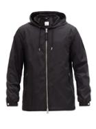 Matchesfashion.com Burberry - Stretton Logo-jacquard Shell Hooded Jacket - Mens - Black