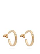Matchesfashion.com Aurlie Bidermann Fine Jewellery - Fair Trade Topaz & Yellow Gold Hoop Earrings - Womens - Yellow Gold