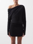 Tom Ford - One-shoulder Cashmere-blend Sweater - Womens - Black