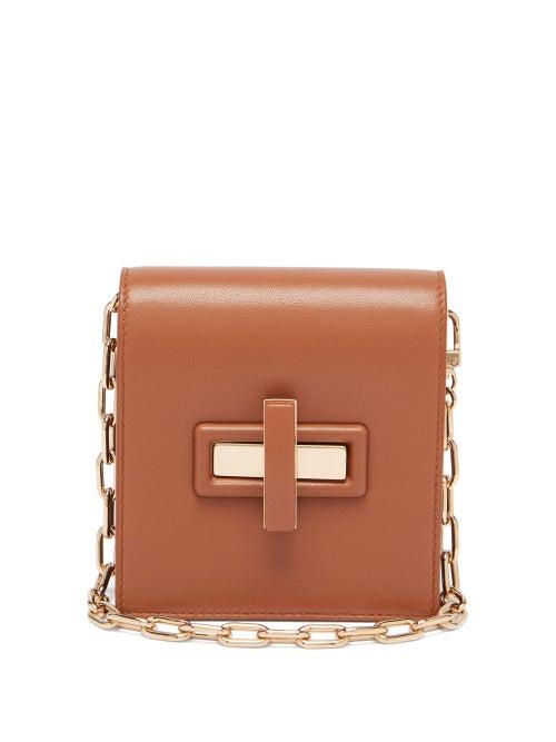 Matchesfashion.com Gabriela Hearst - Fiona Chain Leather Wallet - Womens - Tan