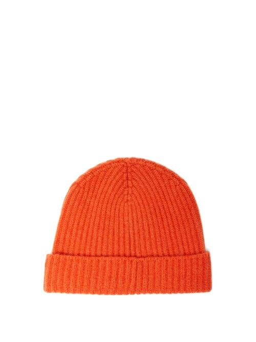 Matchesfashion.com Begg & Co. - Alex Ribbed Cashmere Beanie Hat - Mens - Orange