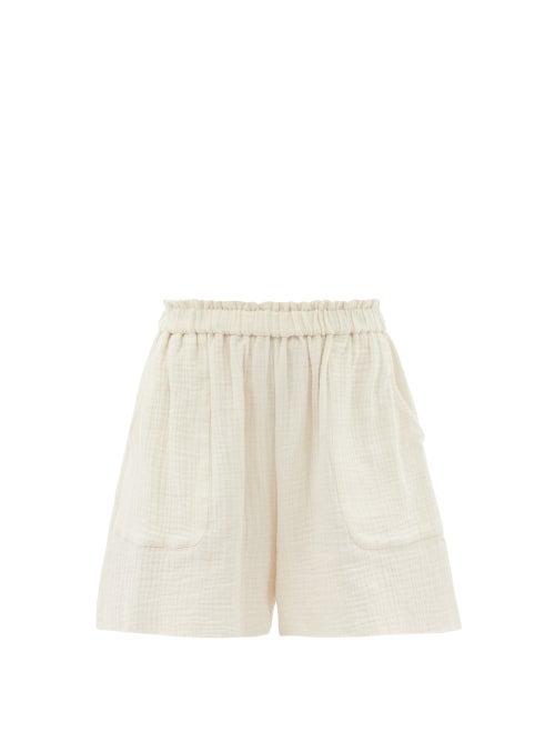 Matchesfashion.com Loup Charmant - Expedition Organic-cotton Shorts - Womens - Ivory