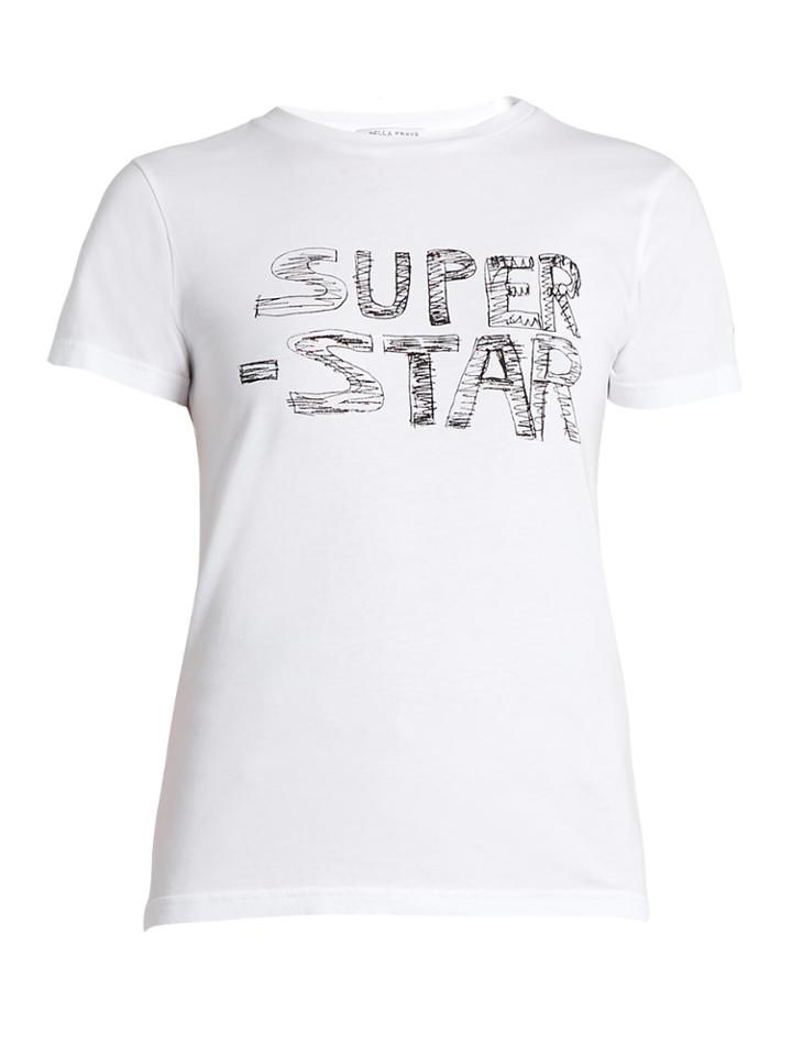 Bella Freud Super Star-print Cotton-jersey T-shirt