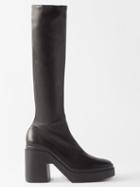 Clergerie - Nelly 110 Stretch-leather Knee-high Boots - Womens - Black