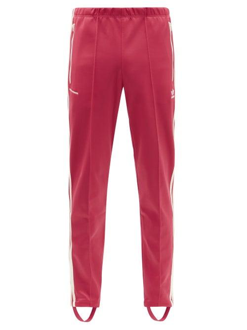 Matchesfashion.com Adidas X Wales Bonner - Stirrup-cuff Three-stripe Jersey Track Pants - Mens - Pink