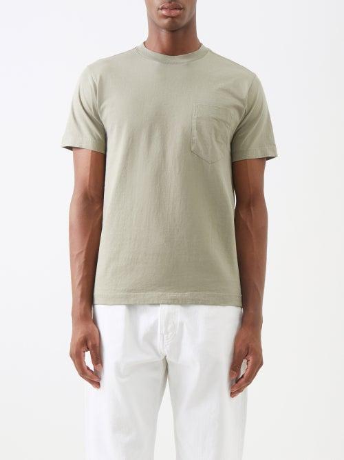 Lady White Co. - Balta Patch-pocket Cotton-jersey T-shirt - Mens - Grey