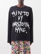 Christopher Kane - Logo-print Cotton-jersey T-shirt - Womens - Black