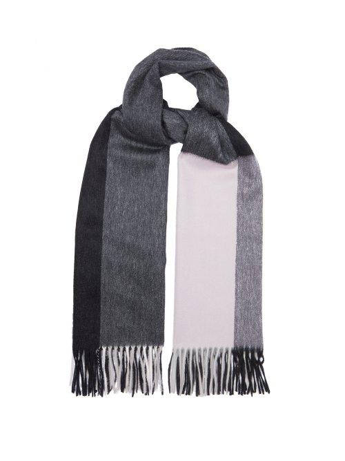 Matchesfashion.com Begg & Co. - Arran Frame Contrast Grid Cashmere Scarf - Mens - Black Multi