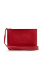 Matchesfashion.com Mansur Gavriel - Logo Debossed Leather Cross Body Bag - Womens - Red