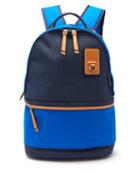 Matchesfashion.com Eye/loewe/nature - Leather-trimmed Canvas Backpack - Mens - Blue