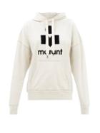Isabel Marant Toile - Mansel Flocked-logo Cotton-blend Jersey Sweatshirt - Womens - Ivory