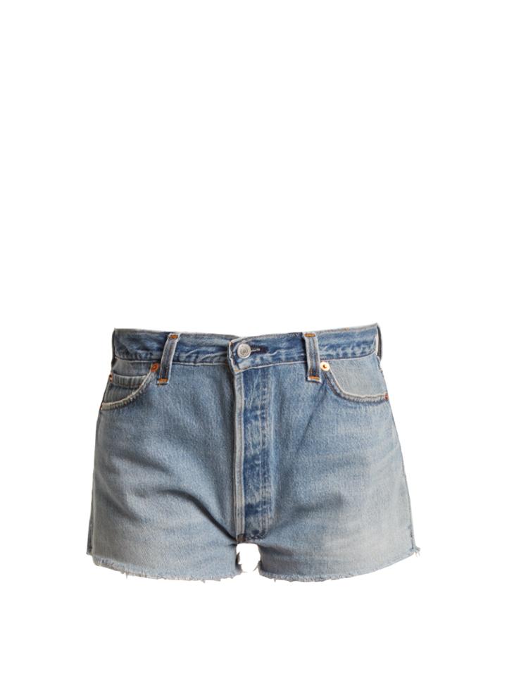 Re/done Originals X Levi's The Short Mid-rise Denim Shorts