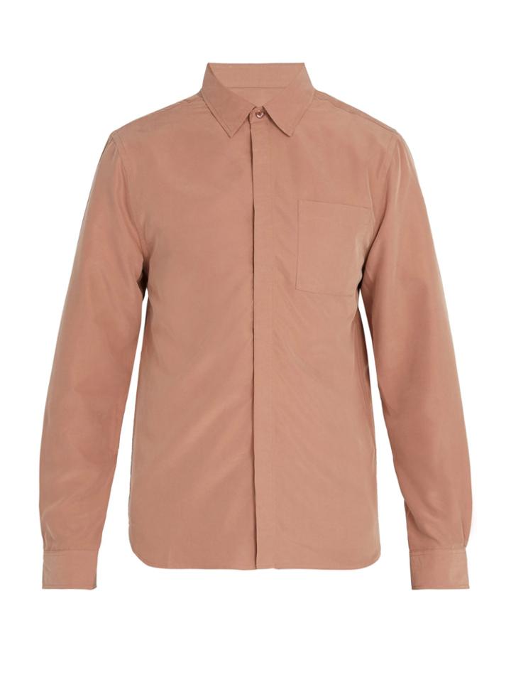 Saturdays Nyc Mickey Concealed-button Modal-blend Shirt