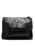 Matchesfashion.com Saint Laurent - Niki Medium Leather Shoulder Bag - Womens - Black
