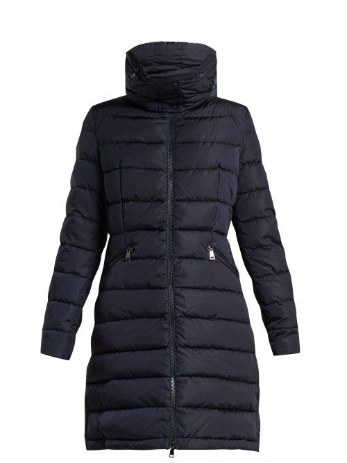 Matchesfashion.com Moncler - Flammette Down Filled Coat - Womens - Navy