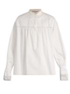 Sonia Rykiel Lace-trimmed Cotton Shirt