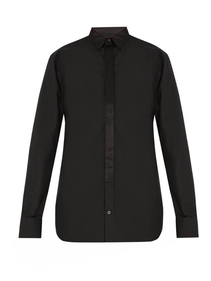 Alexander Mcqueen Contrast-trim Button-cuff Cotton Shirt