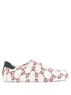 Gucci New Ace Gg Low-top Leather Trainers