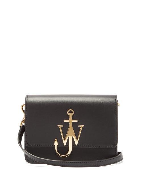 Matchesfashion.com Jw Anderson - Logo Plaque Mini Leather Cross Body Bag - Womens - Black Multi