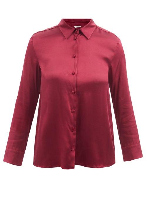Max Mara Leisure - Tartina Shirt - Womens - Burgundy