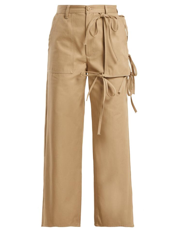 Mm6 Maison Margiela Utility-pocket Cotton Chino Trousers