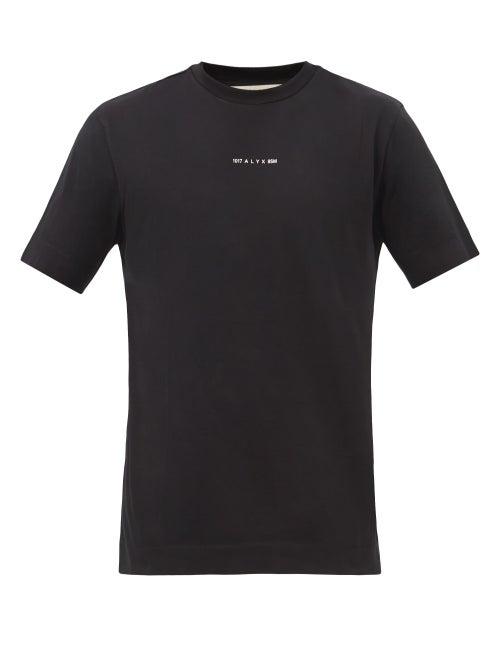 1017 Alyx 9sm - Logo-print Cotton-jersey T-shirt - Mens - Black