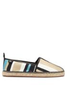 Matchesfashion.com Dolce & Gabbana - Striped Twill Espadrilles - Mens - Multi