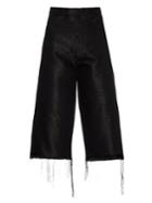 Marques Almeida Frayed-edge Wide-leg Cropped Jeans