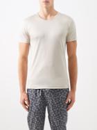 Zimmerli - Sea Island Cotton-jersey Pyjama Top - Mens - Beige