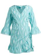 Matchesfashion.com Melissa Odabash - Freya Printed Wrap Mini Dress - Womens - Green Print