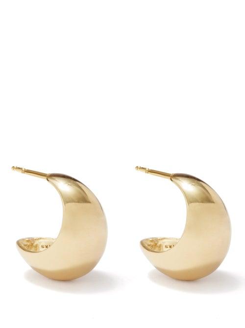 Completedworks - 14kt Gold-plated Hoop Earrings - Womens - Yellow Gold