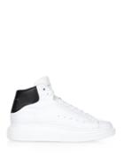 Alexander Mcqueen Raised-sole High-top Leather Trainers