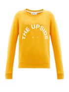 Matchesfashion.com The Upside - Bondi Logo-print Cotton-jersey Sweatshirt - Womens - Yellow