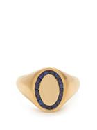 Matchesfashion.com Jessica Biales - Sapphire & Yellow Gold Ring - Womens - Blue