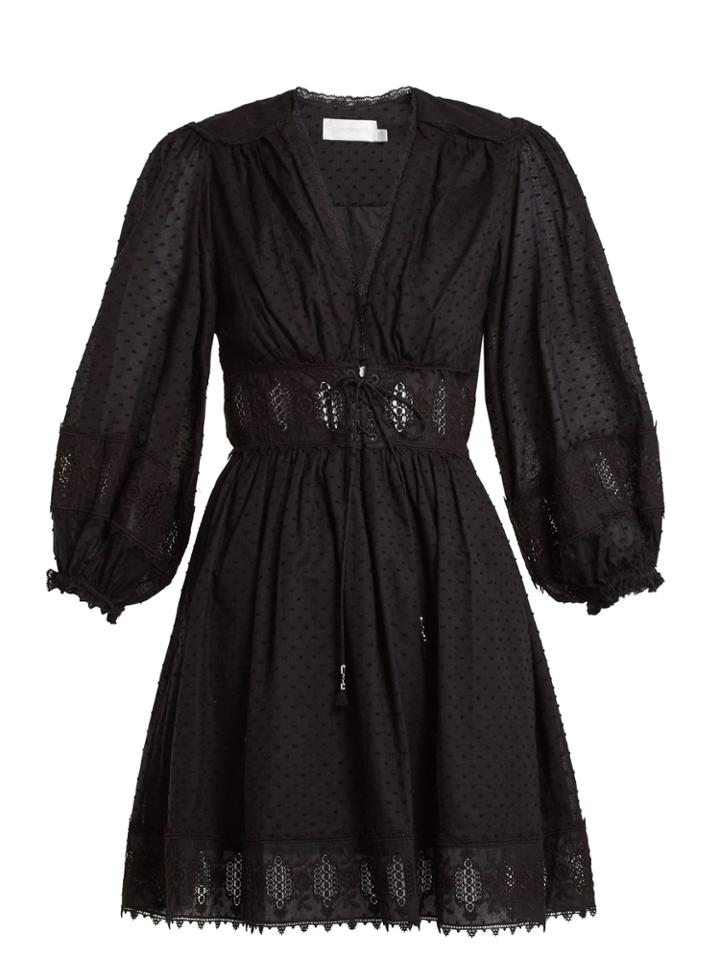 Zimmermann Iris Corset-waist Cotton Dress