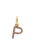 Matchesfashion.com Burberry - P Crystal Embellished Letter Charm - Womens - Crystal