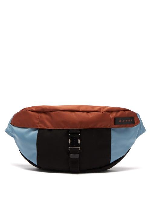 Matchesfashion.com Marni - Logo Engraved Panelled Belt Bag - Mens - Multi