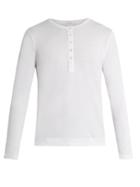 Adam Lippes Long-sleeved Cotton Henley Top
