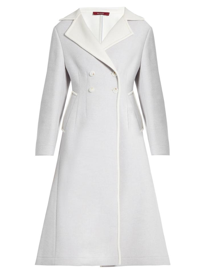 Sies Marjan Double-breasted Wool-blend Coat