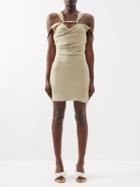 Jacquemus - Soffio Off-the-shoulder Dress - Womens - Beige