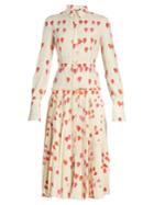 Alexander Mcqueen Heart-print Button-down Dress