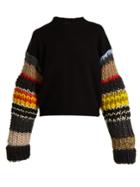 Colville Contrast-sleeve Merino Wool Sweater