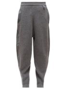 Matchesfashion.com Stella Mccartney - Split Hem Wool Track Pants - Womens - Grey
