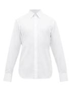 Matchesfashion.com The Row - Ethan Concealed Button Cotton Shirt - Mens - White