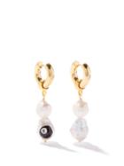 Joolz By Martha Calvo - Black Magic 8 Pearl & Gold-plated Earrings - Womens - Multi