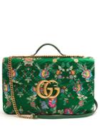 Gucci Gg Marmont Maxi Floral-jacquard Shoulder Bag