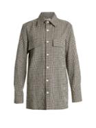 Wales Bonner Isaiah Gingham Linen-blend Shirt